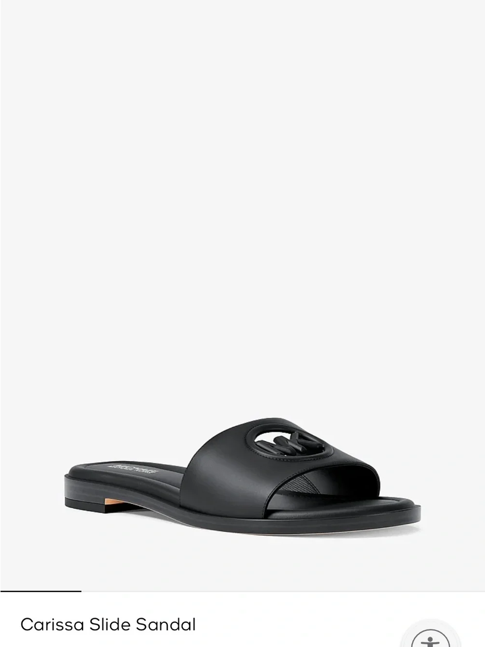 Michael Kors Black Carissa Logo Slide Sandal